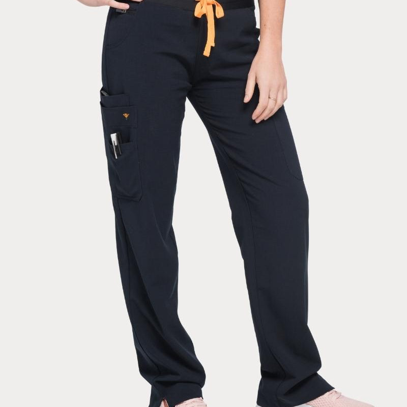 The Bodie - Black Medical Scrub Pants for Women